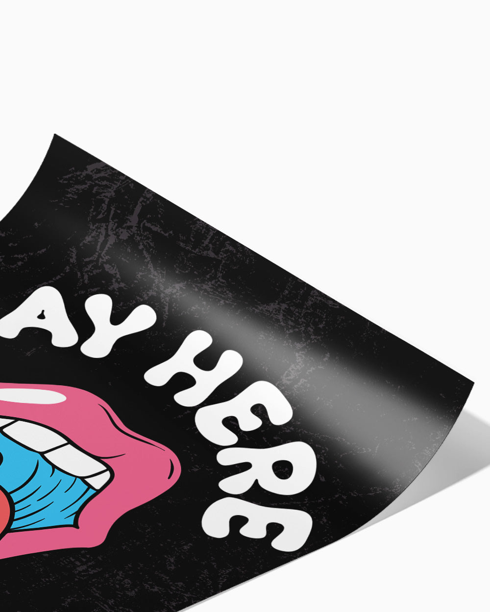 Pay Here Art Print #colour_Black