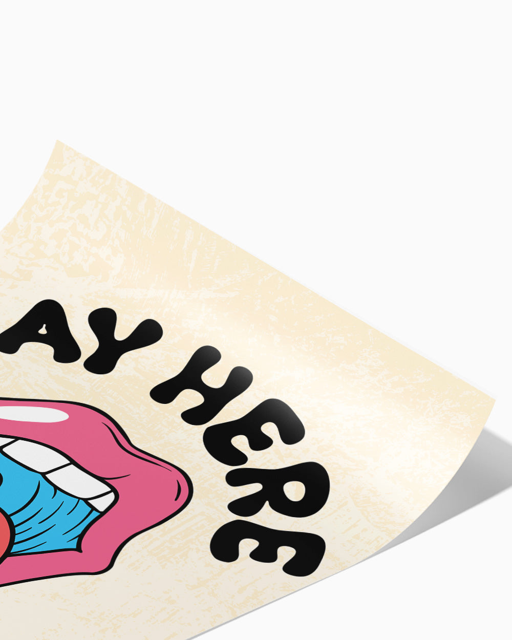 Pay Here Art Print #colour_Natural