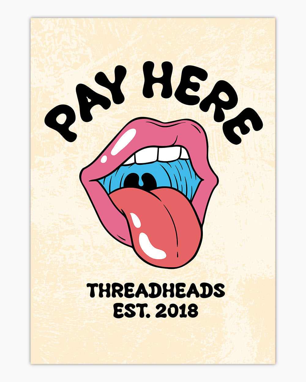 Pay Here Art Print #colour_Natural