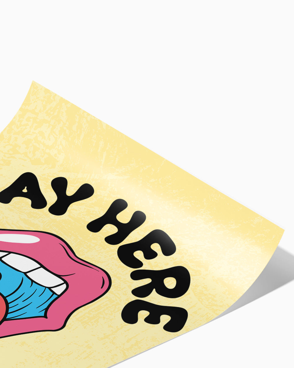 Pay Here Art Print #colour_Yellow