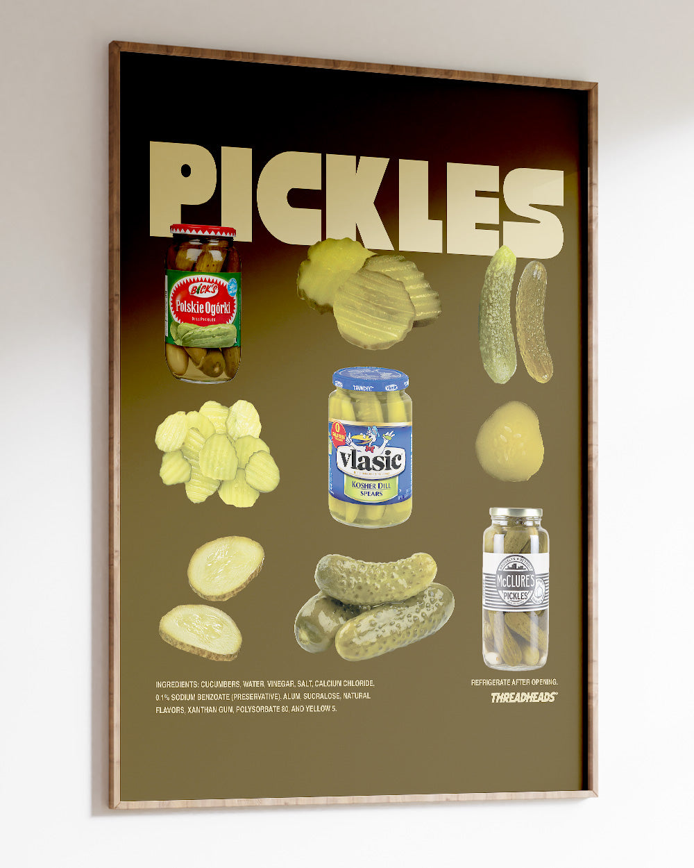 The Pickles Art Print #colour_Brown