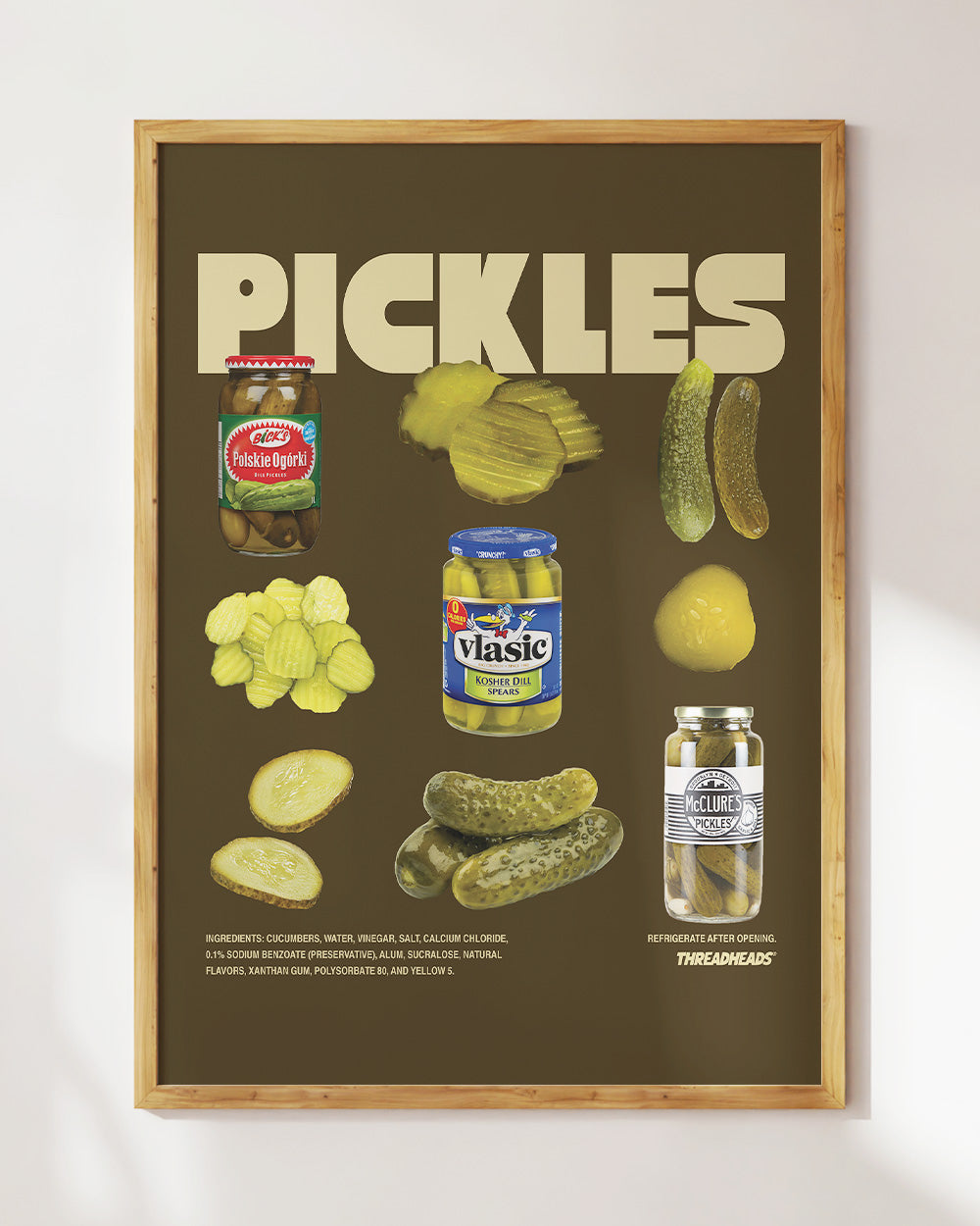 The Pickles Art Print #colour_Brown