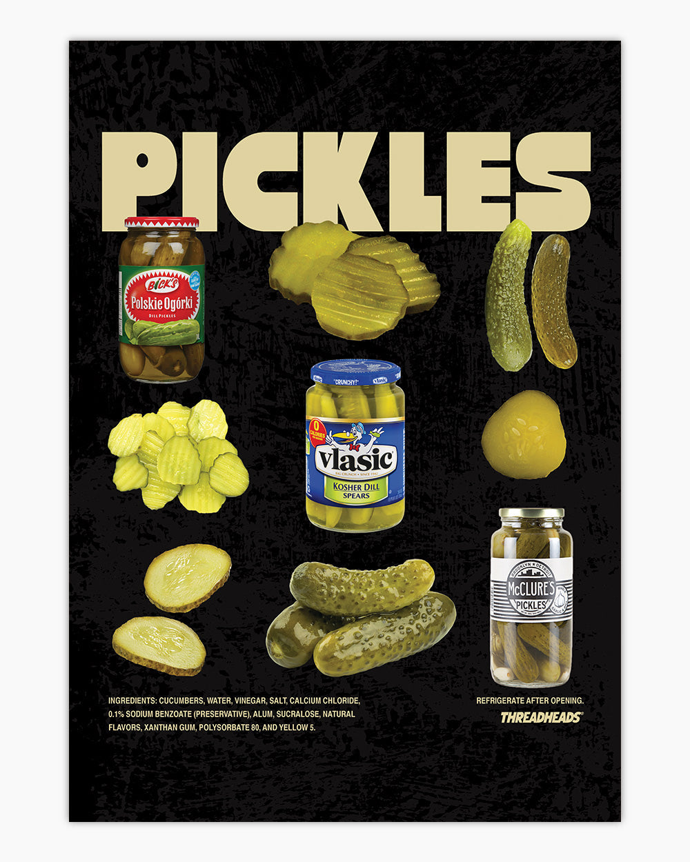 The Pickles Art Print #colour_Black