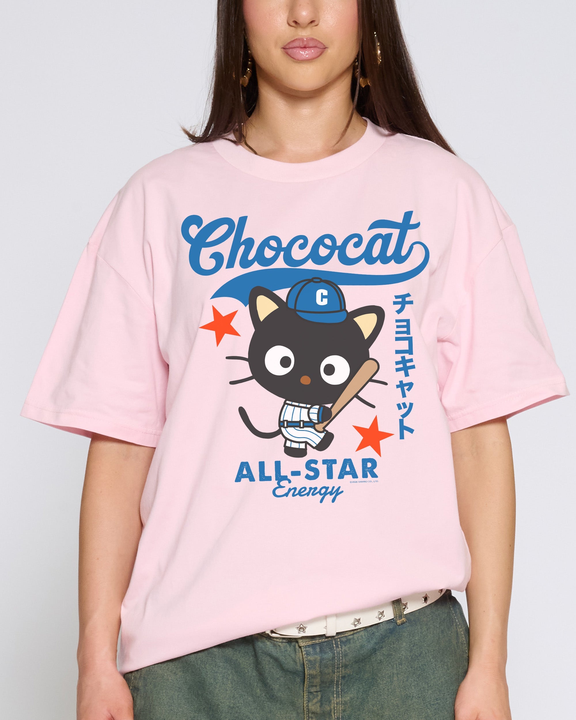 Chococat Baseball T-Shirt Official Hello Kitty and Friends collab Threadheads