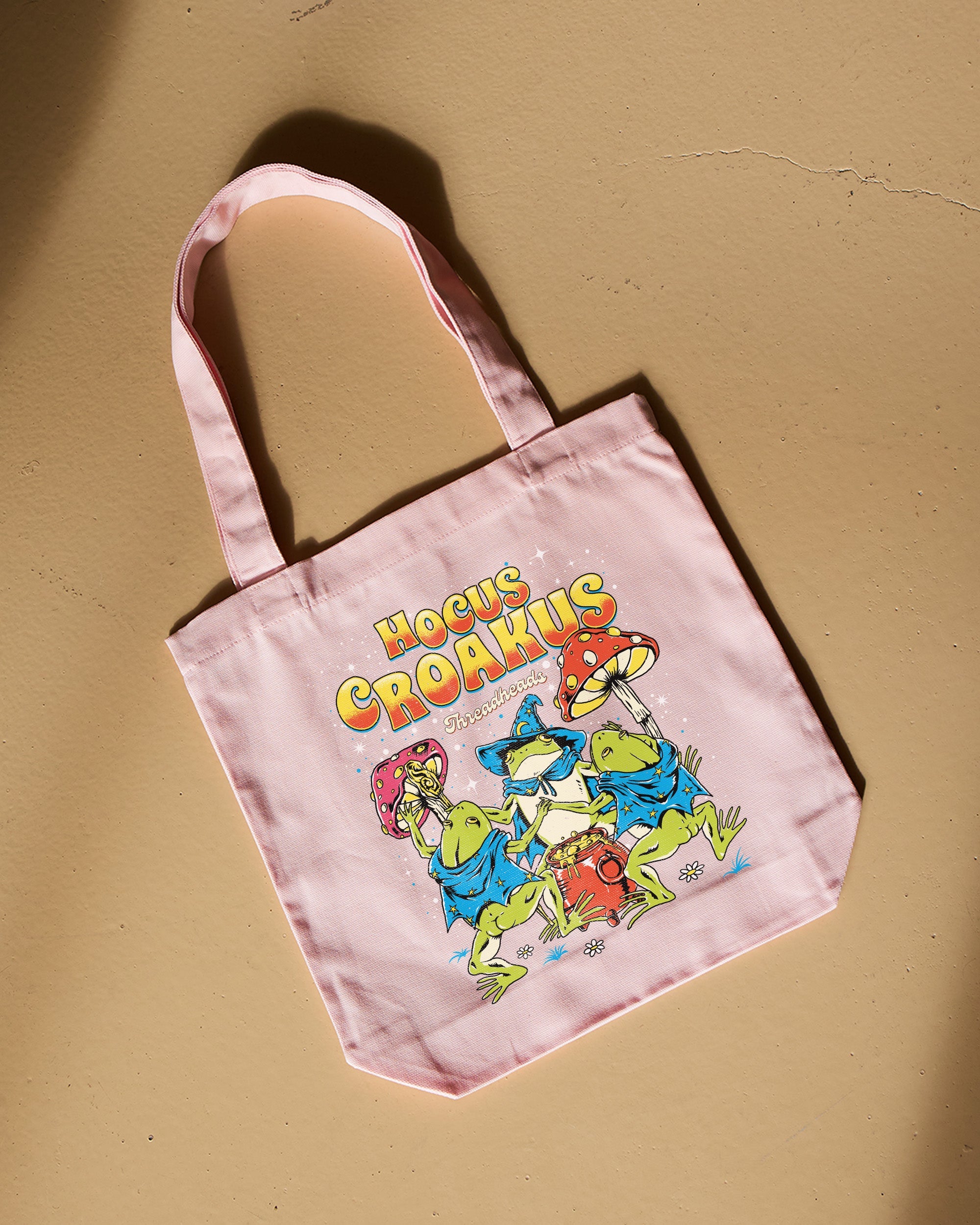 Hocus Croakus Tote Bag Australia Online Pink