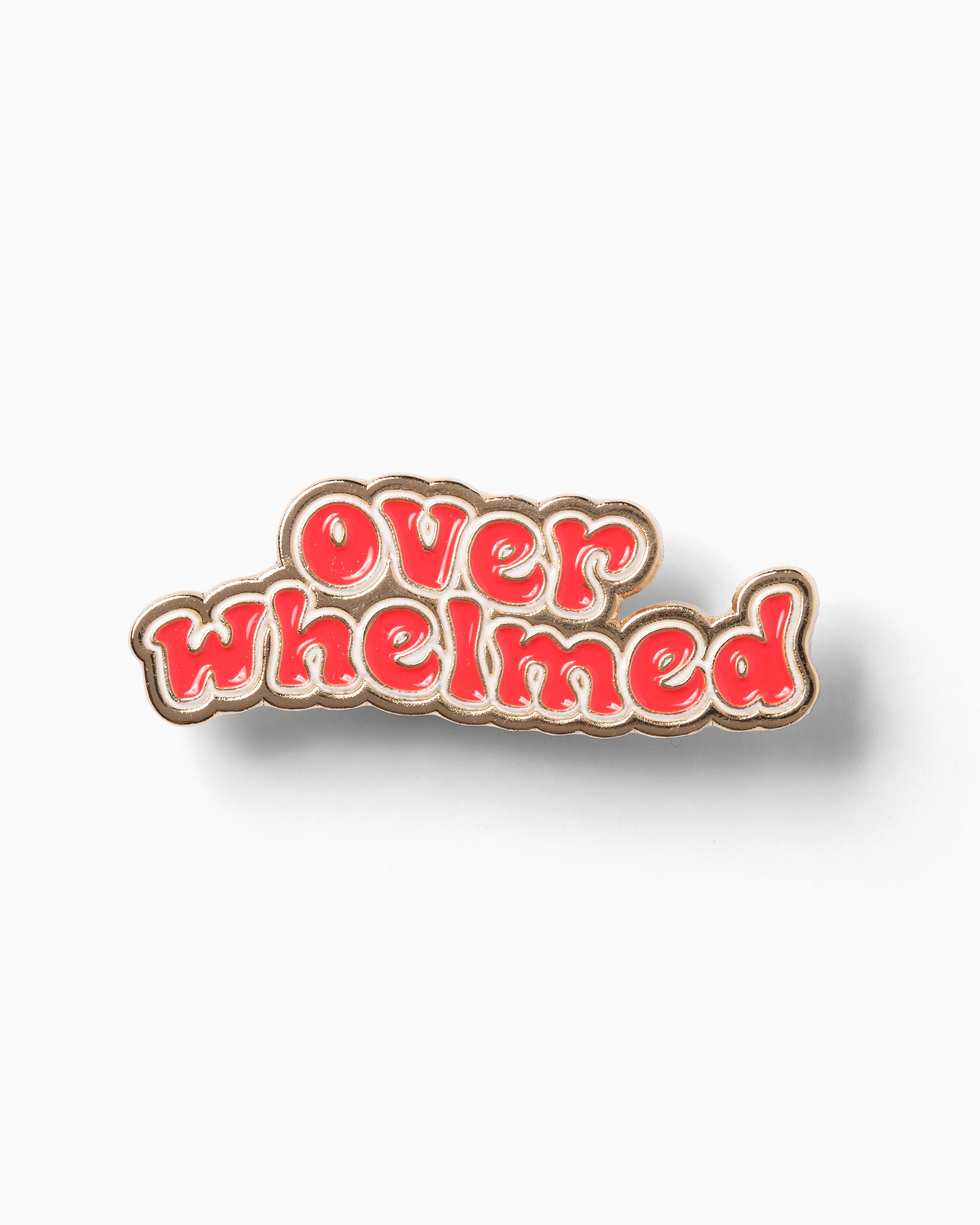 Overwhelmed  Enamel Pin