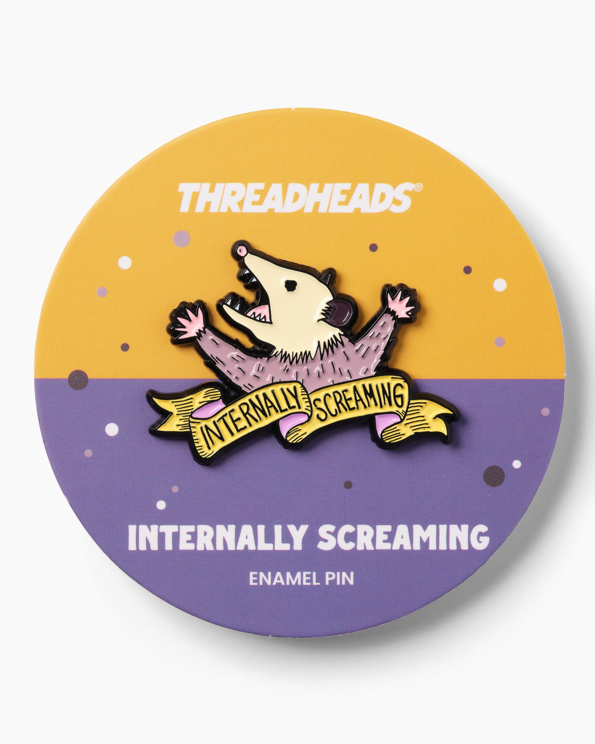 Internally Screaming Enamel Pin