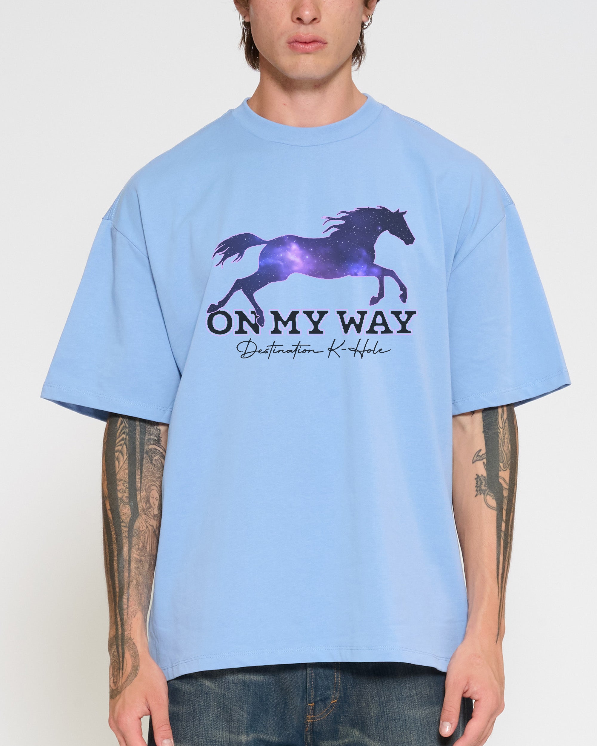 Destination K-Hole Powder Blue Oversized Tee