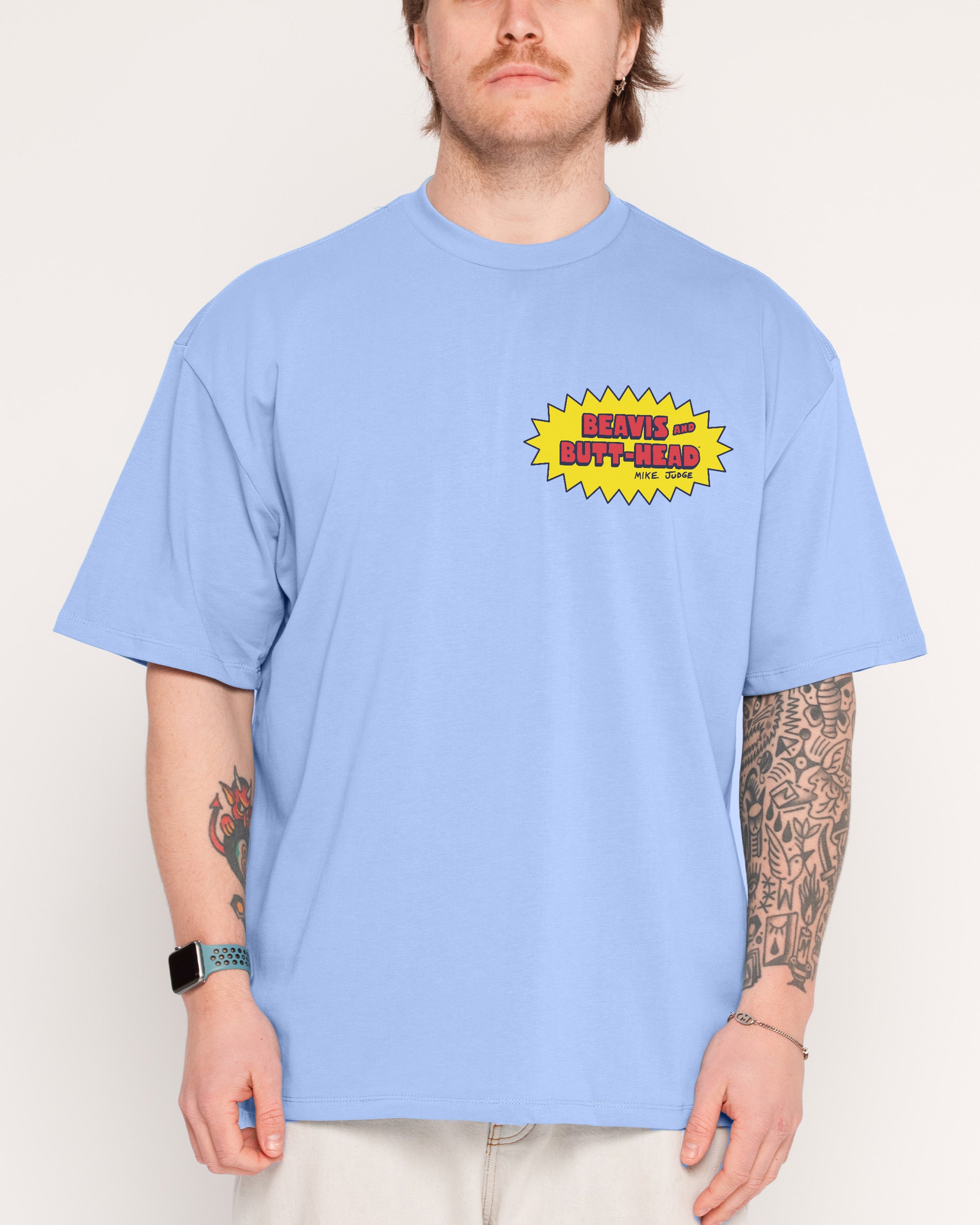 Couch Life Powder Blue Oversized Tee