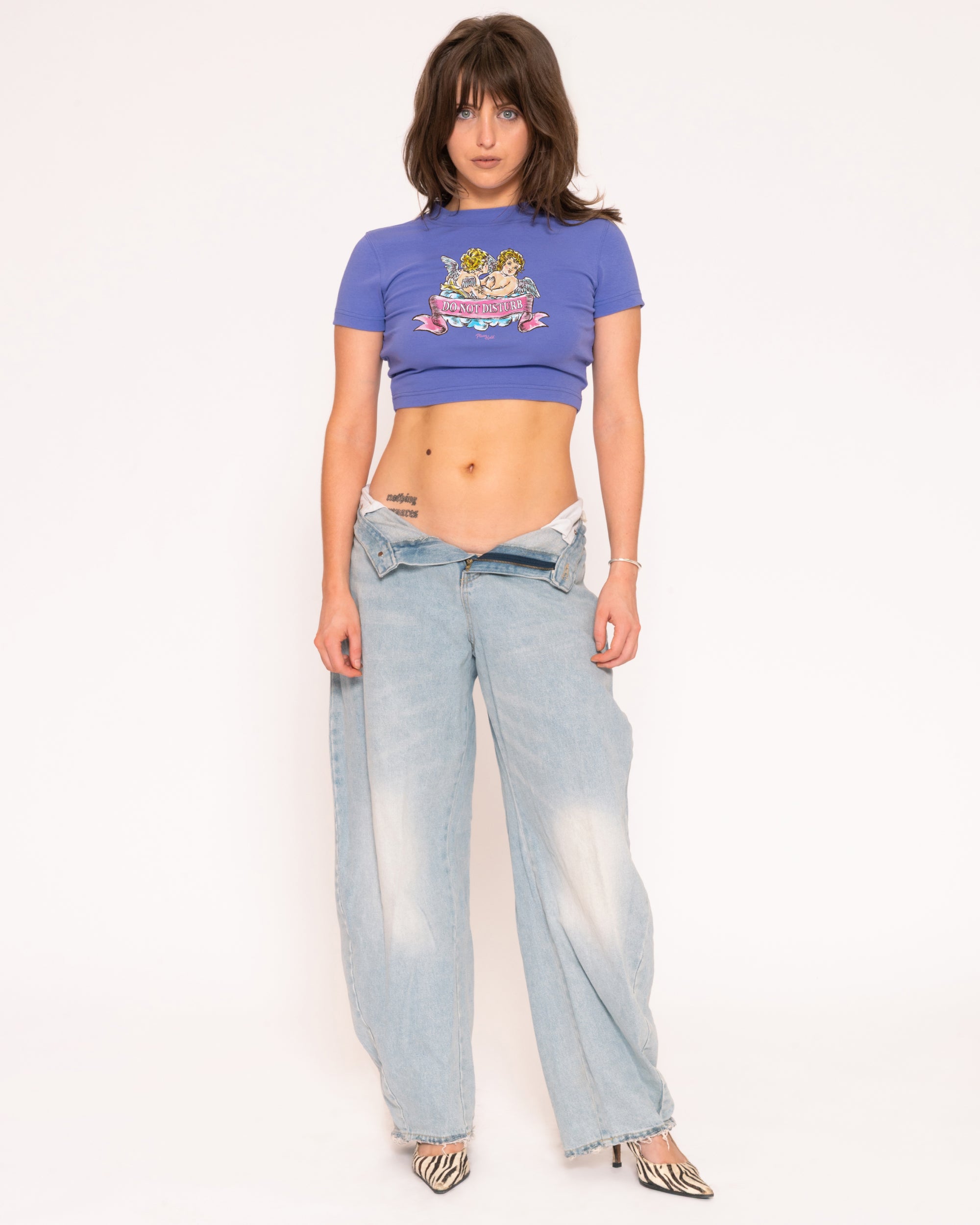 Do Not Disturb Purple Baby Tee