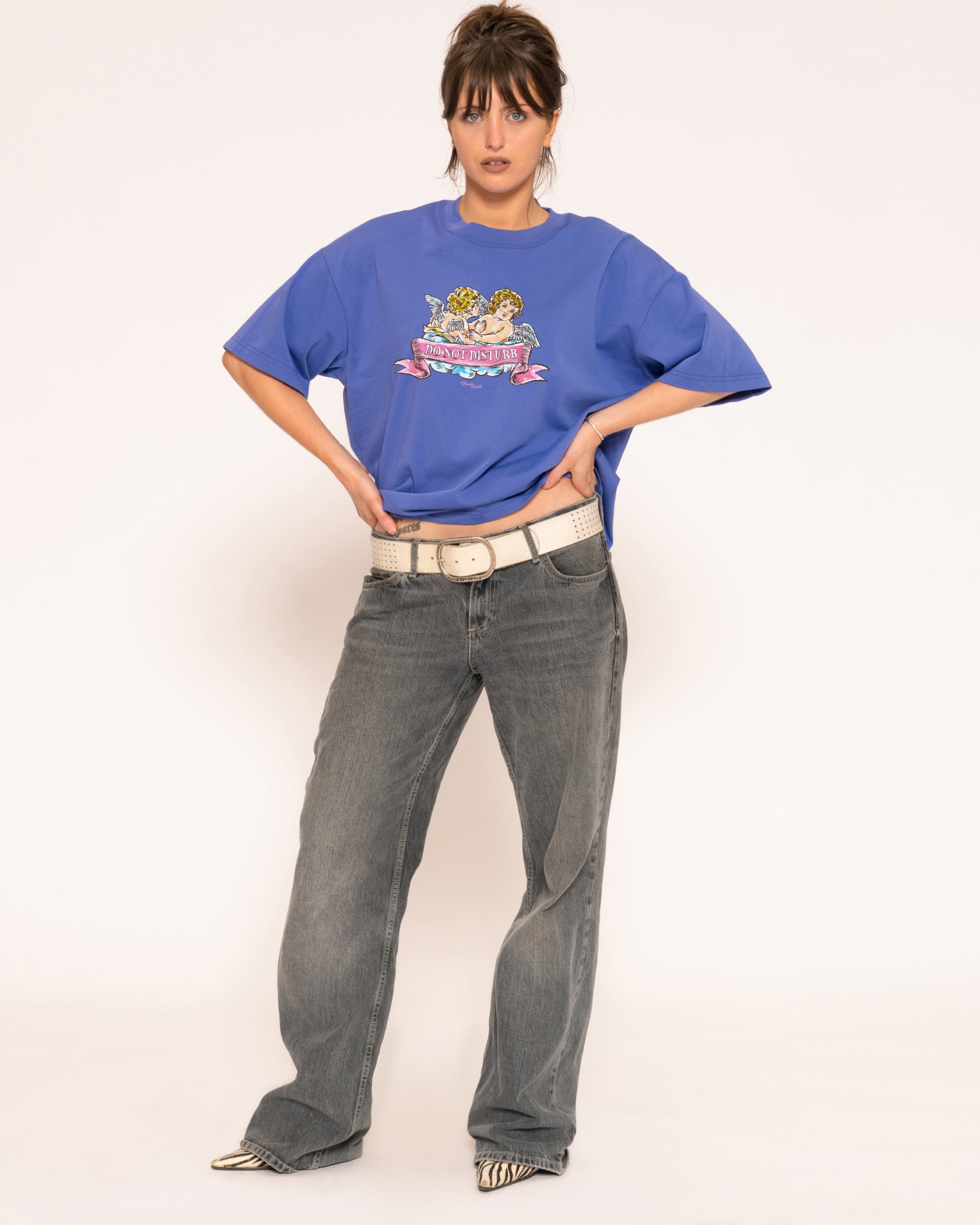 Do Not Disturb Boxy Crop Tee