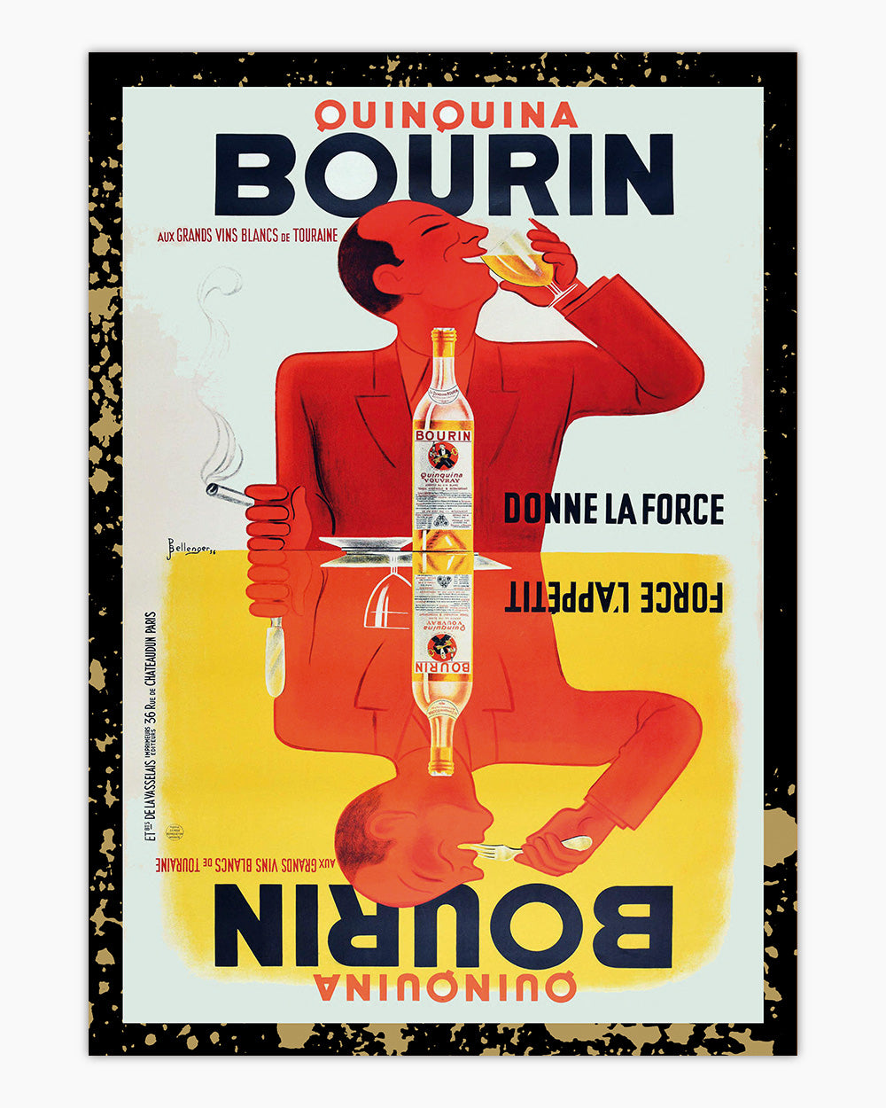 Quinquina Bourin Art Print #colour_Black