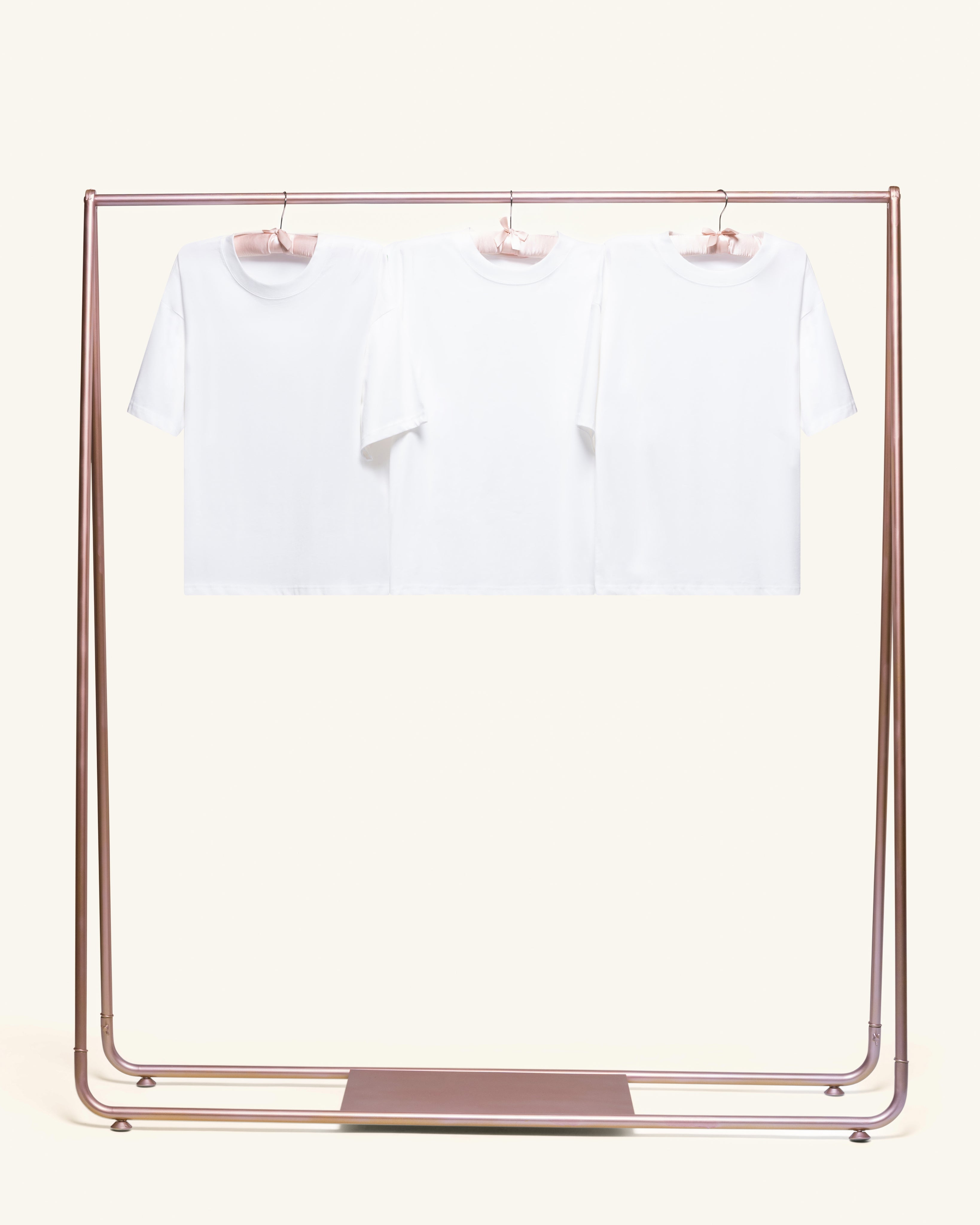 Boxy Crop Tee 3-Pack: White