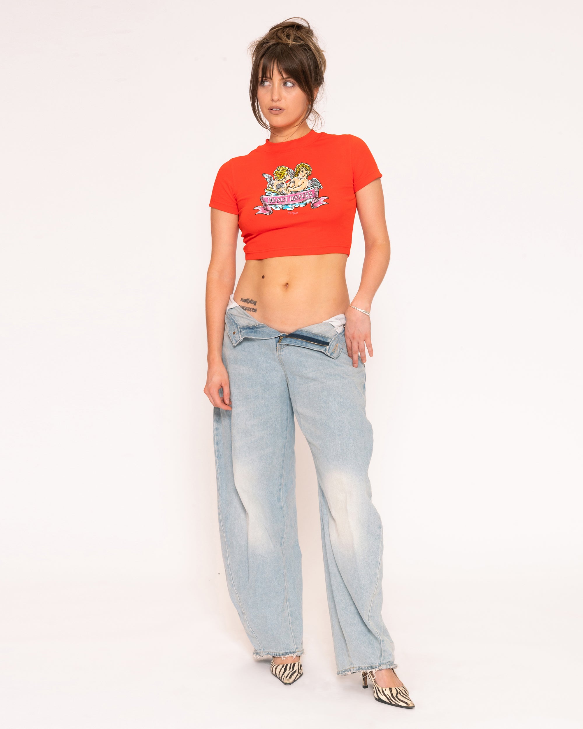 Do Not Disturb Red Baby Tee