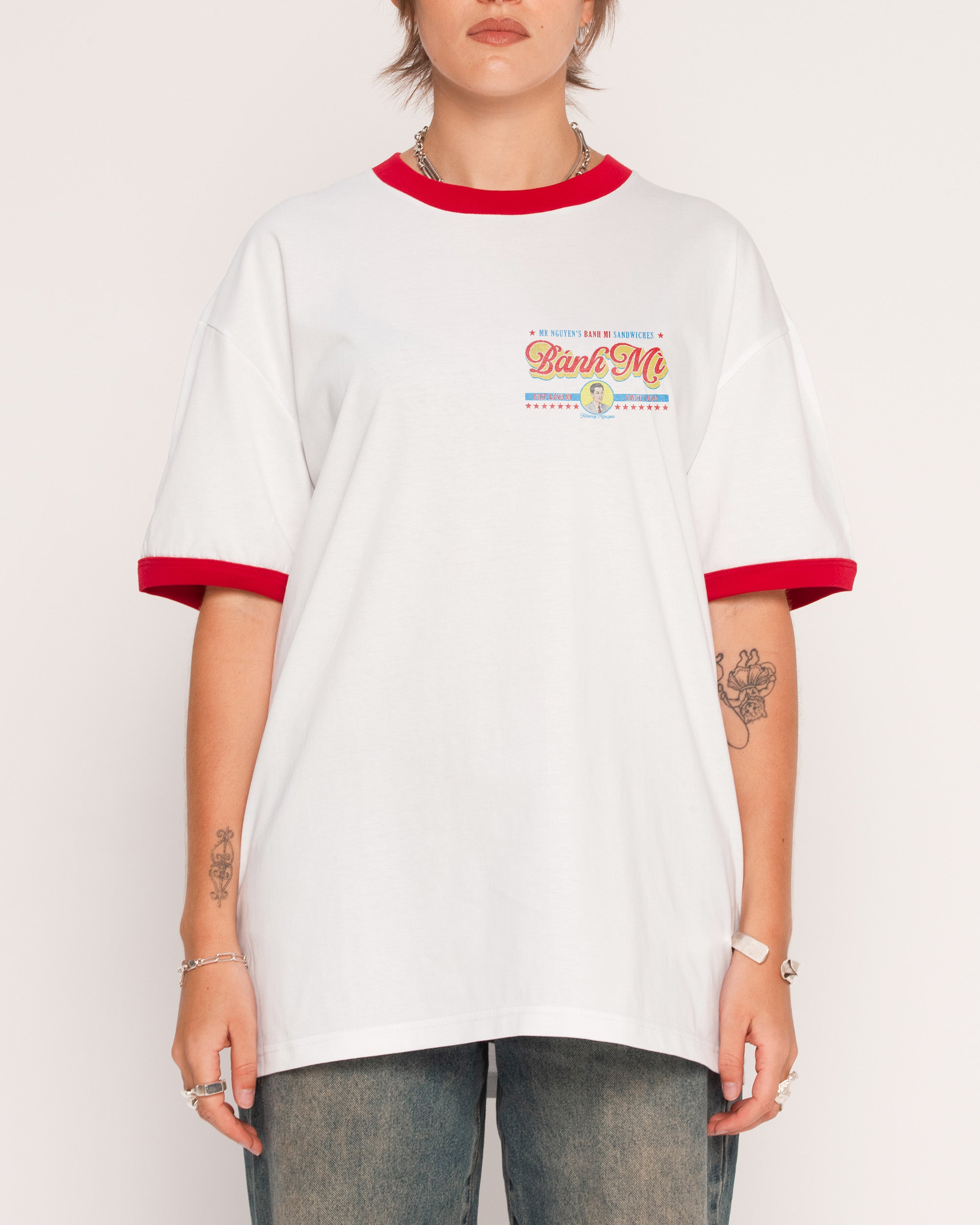 Mr Nguyen's Banh Mi's Red Ringer T-Shirt