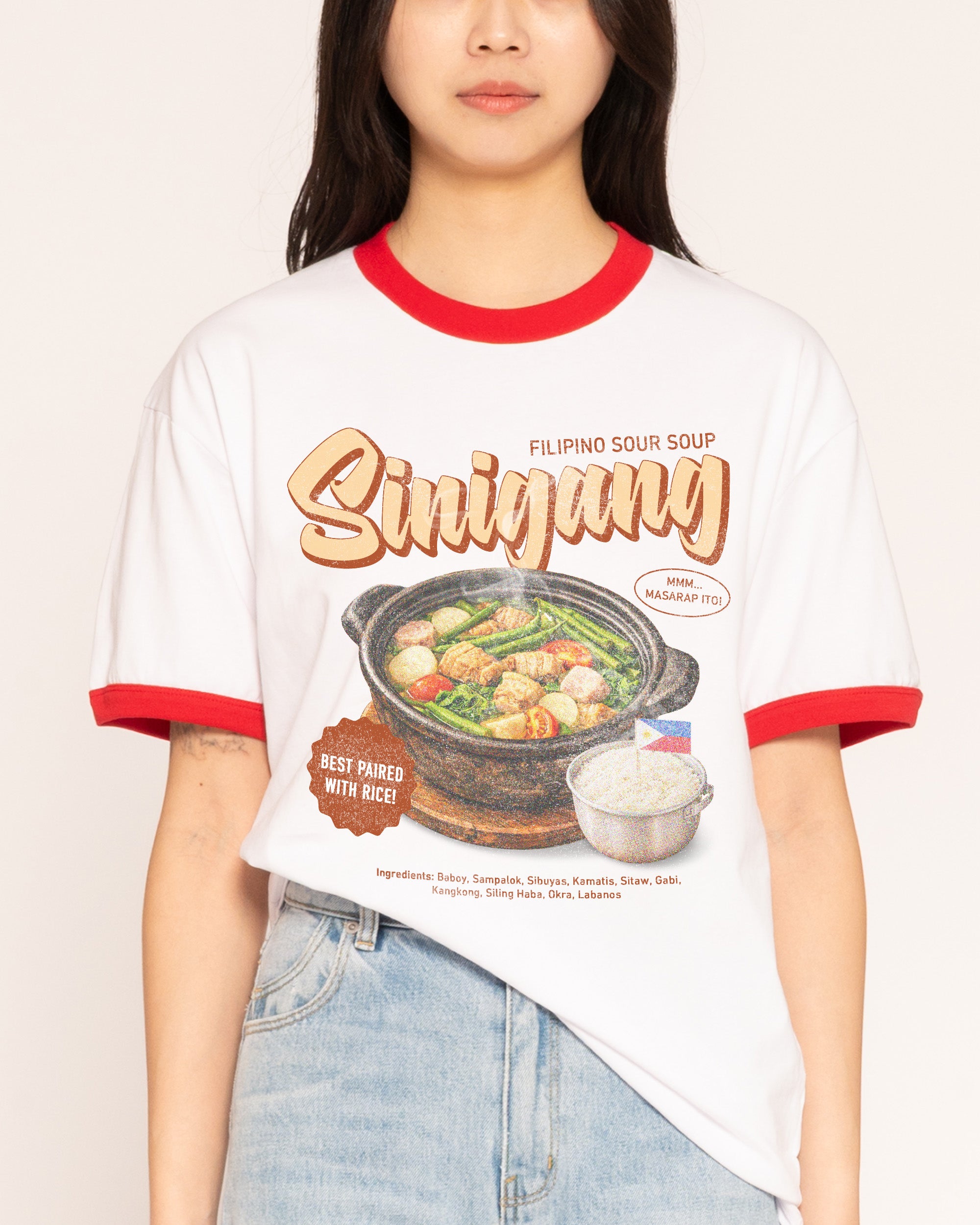 Sinigang Red Ringer T-Shirt