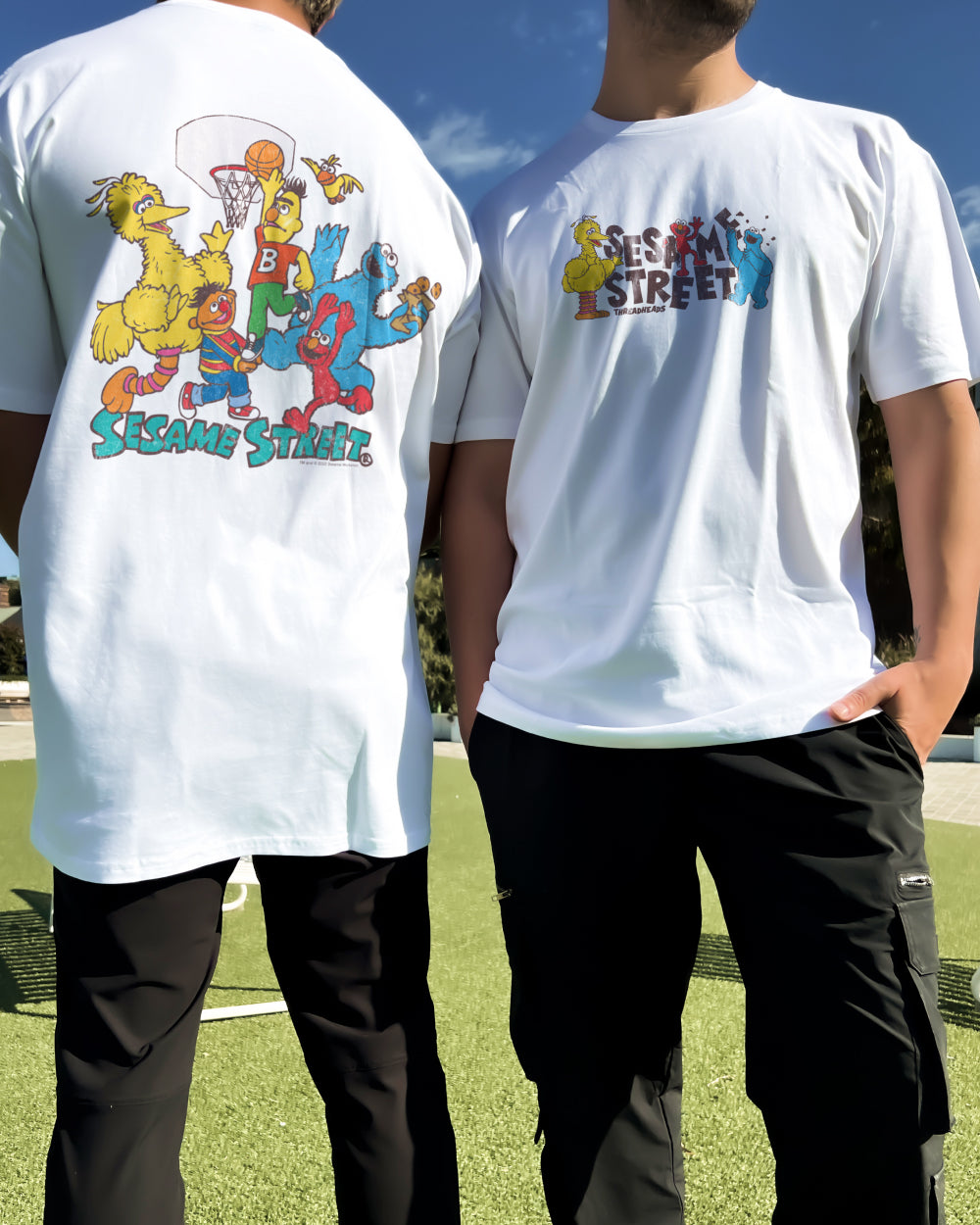 Sesame Street Hoops T-Shirt Australia Online #colour_white