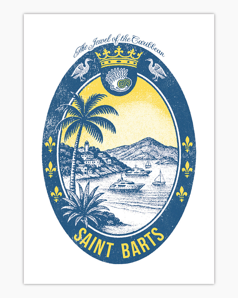 Saint Barts Scene Art Print