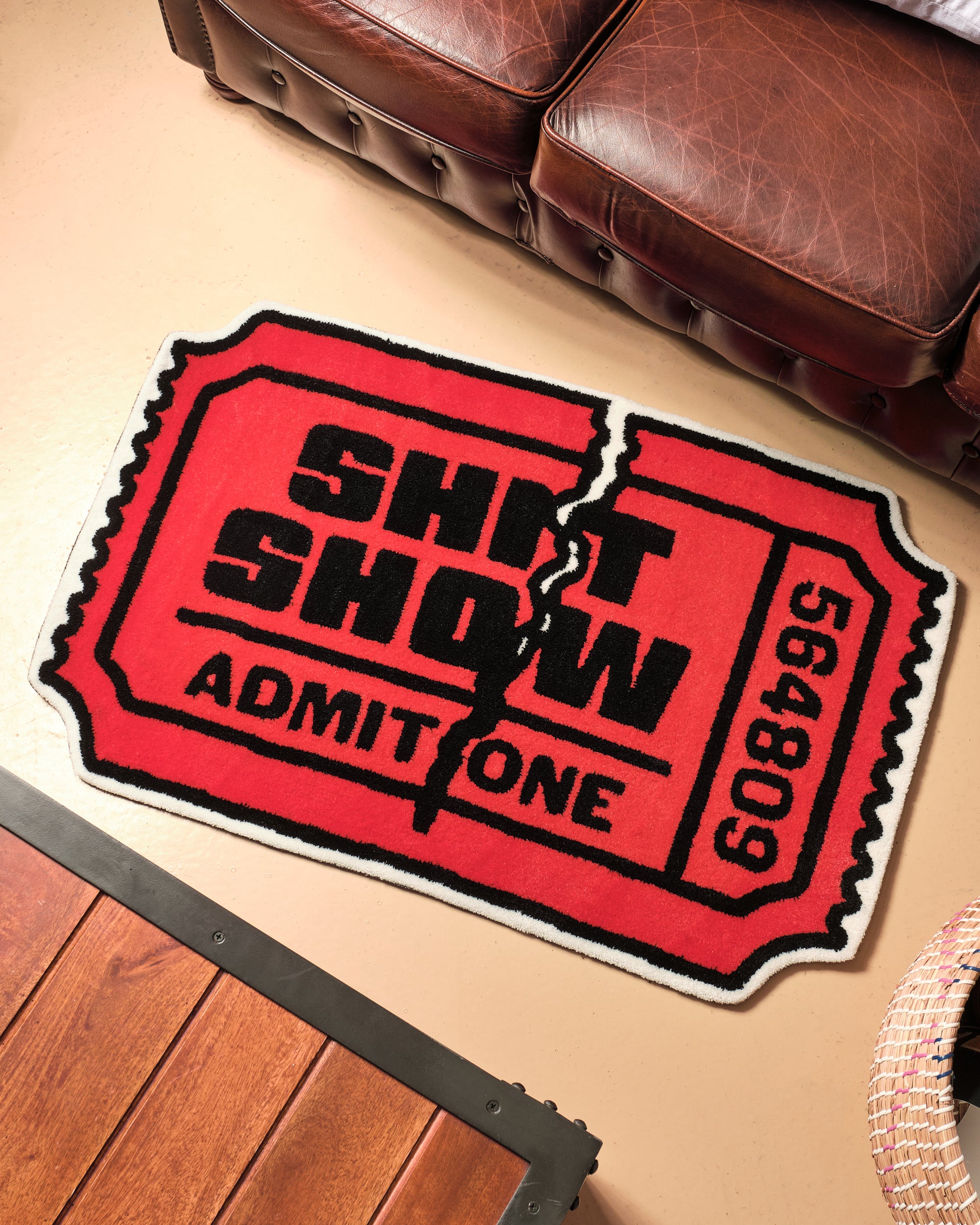 Shit Show Ticket Rug