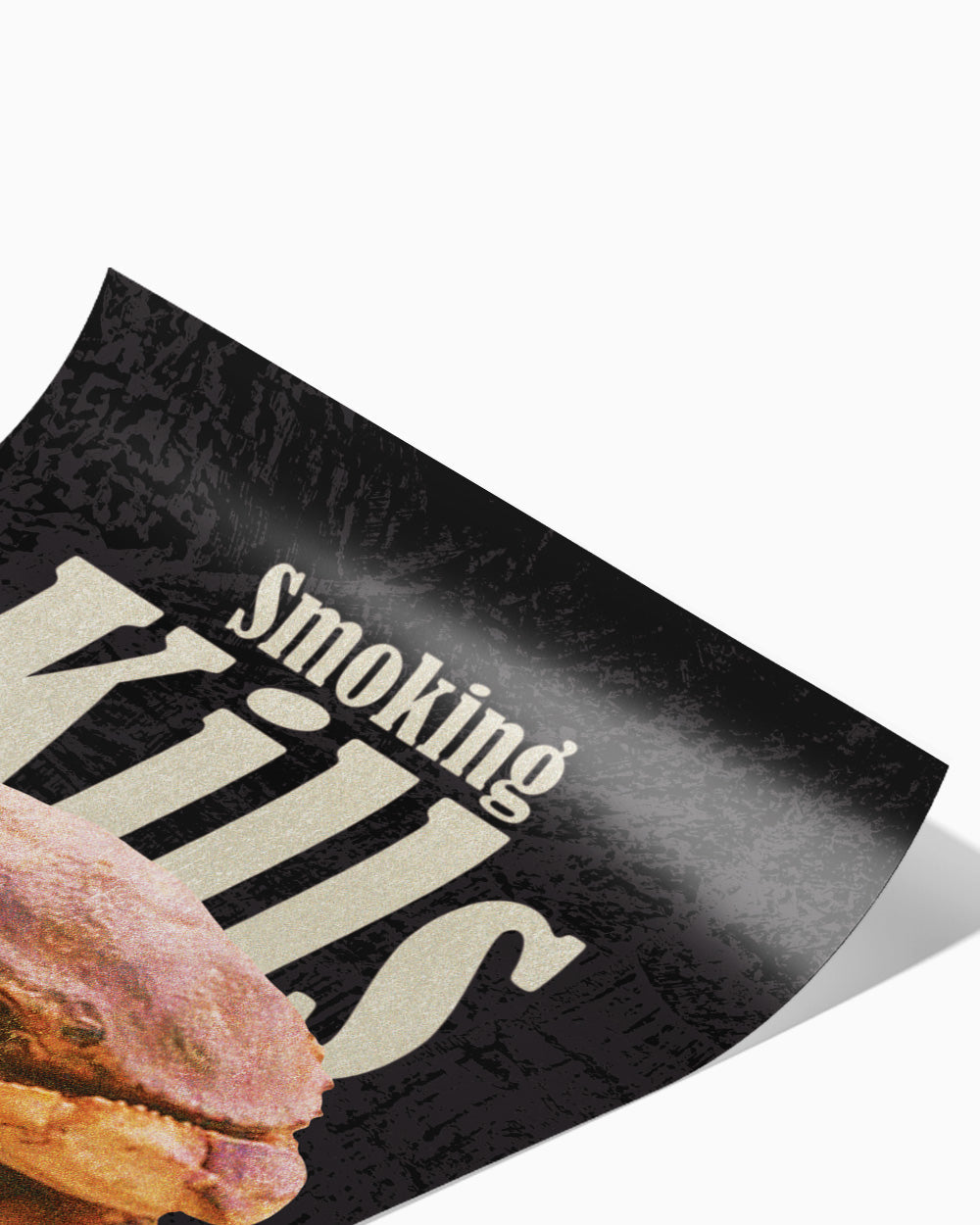 Smoking Kills Art Print #colour_Black