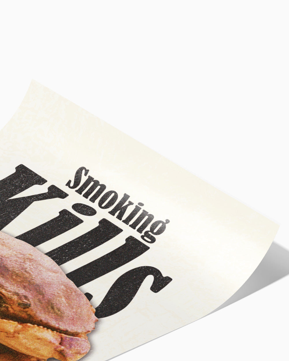 Smoking Kills Art Print #colour_Natural