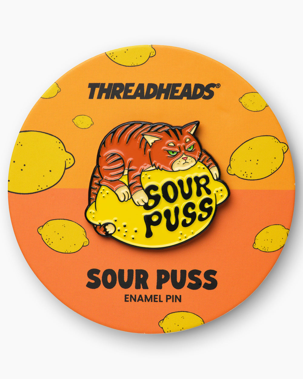 Sour Puss Enamel Pin | Threadheads Exclusive