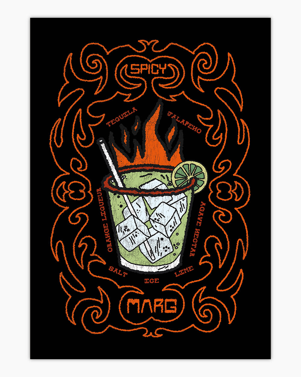 Spicy Marg Art Print Online Australia