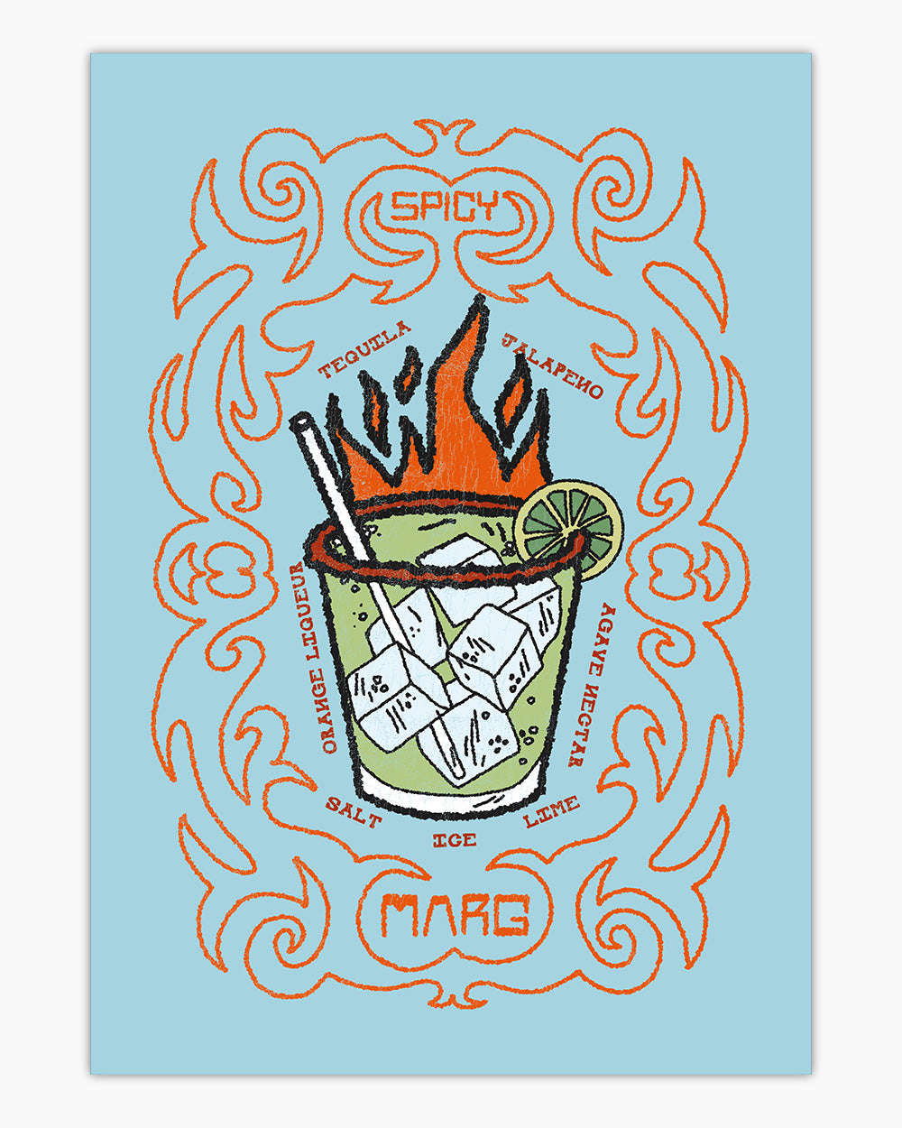 Spicy Marg Art Print Online Australia