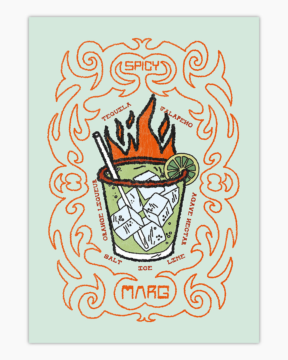 Spicy Marg Art Print Online Australia
