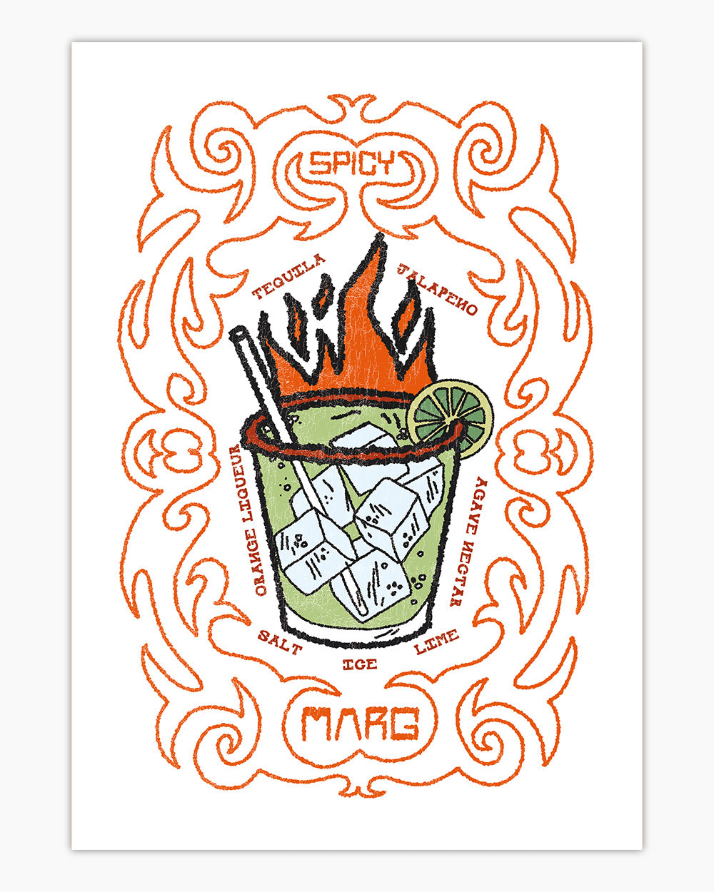 Spicy Marg Art Print Online Australia