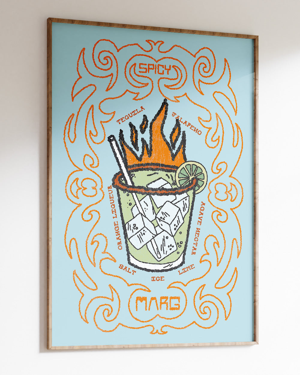 Spicy Marg Art Print Online Australia