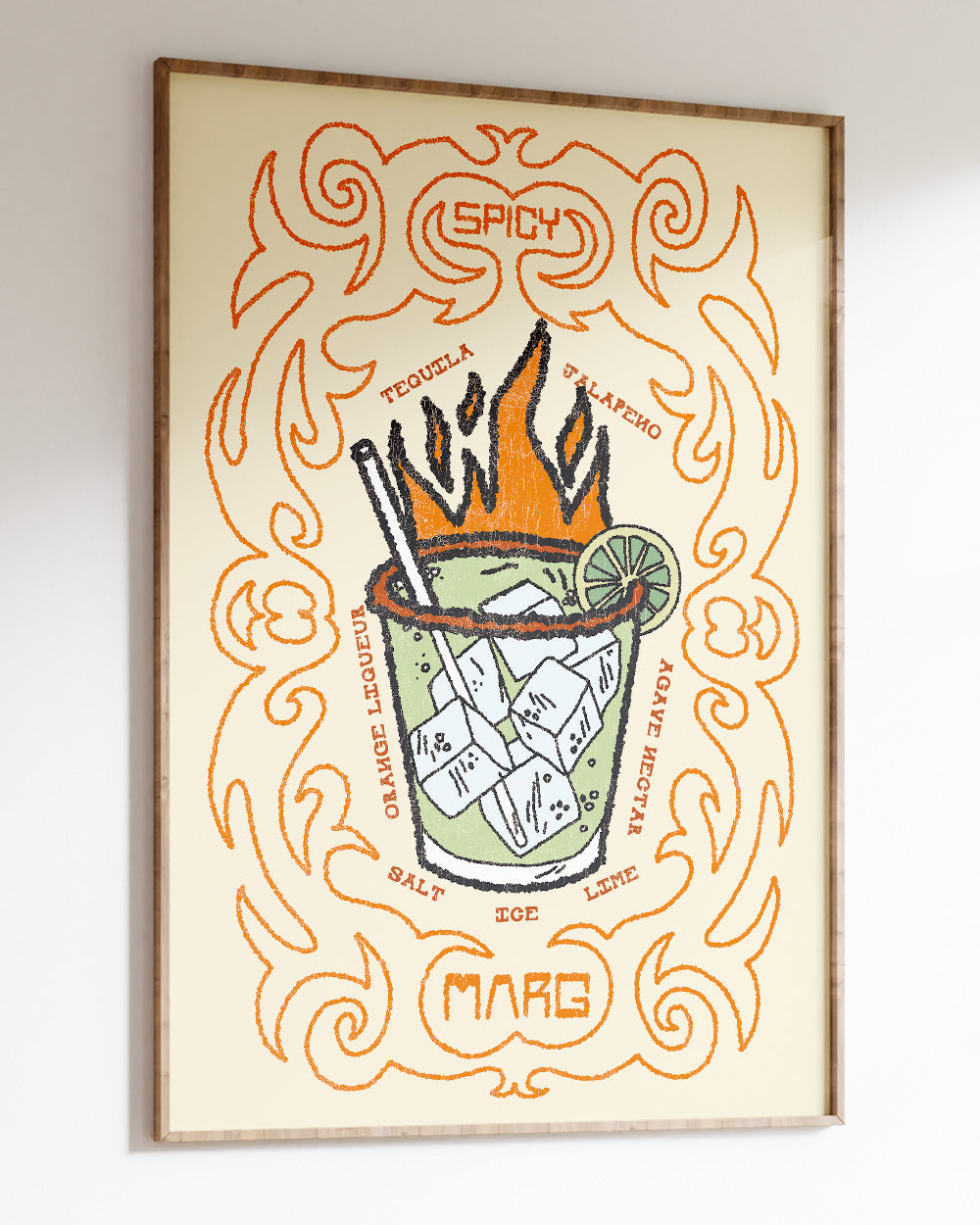 Spicy Marg Art Print Online Australia