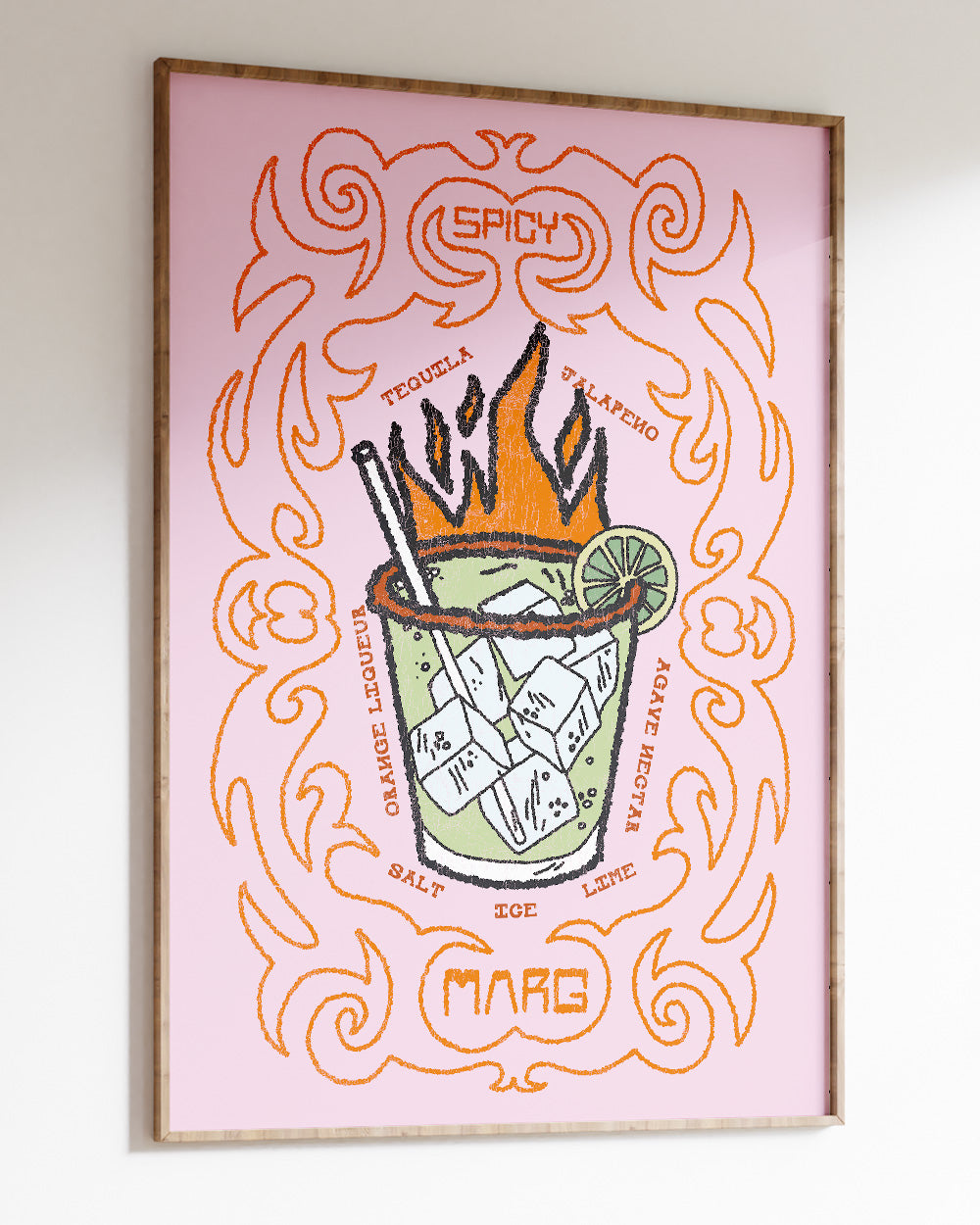 Spicy Marg Art Print Online Australia