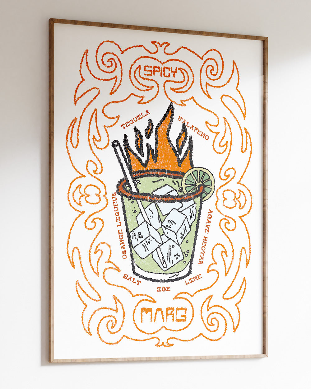 Spicy Marg Art Print Online Australia
