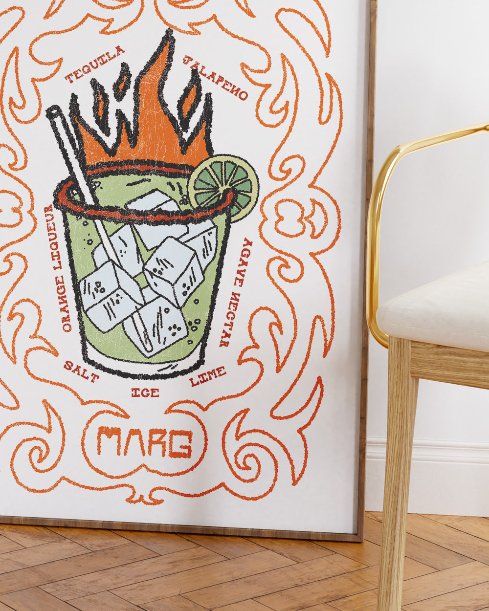 Spicy Marg Art Print Online Australia