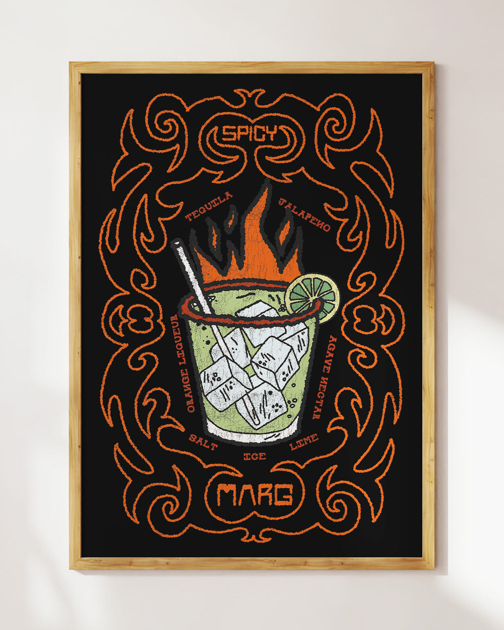 Spicy Marg Art Print Online Australia