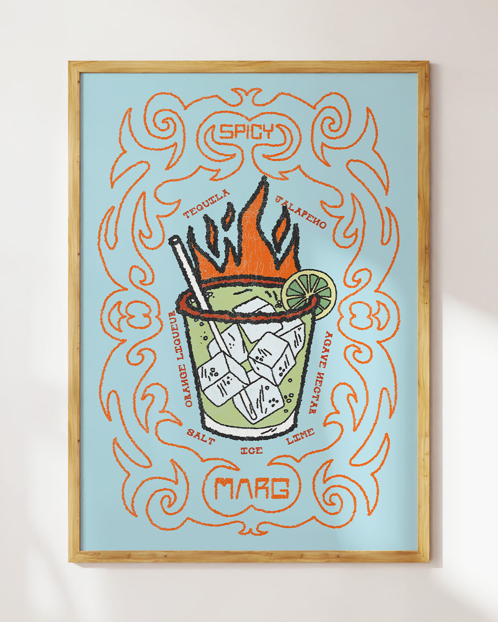 Spicy Marg Art Print Online Australia