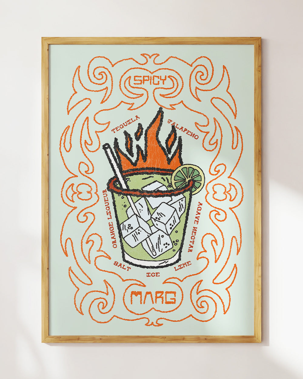 Spicy Marg Art Print Online Australia