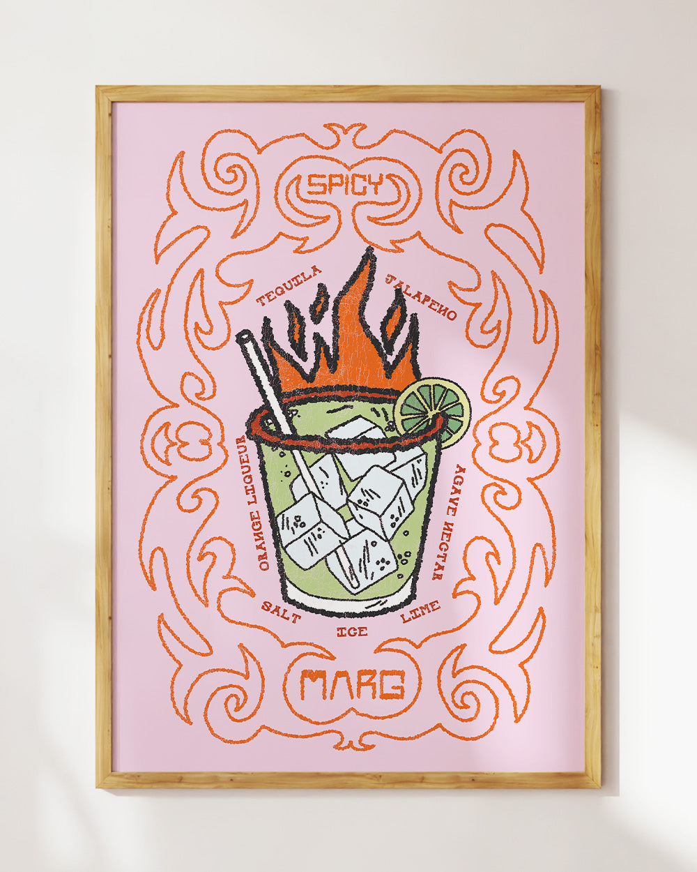 Spicy Marg Art Print Online Australia