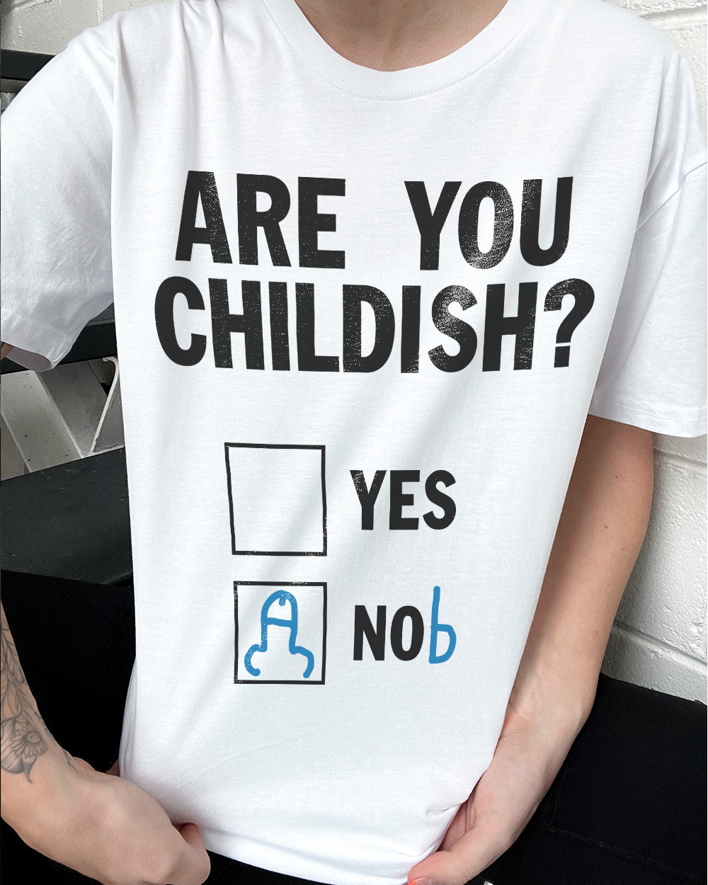 Are You Childish? T-Shirt Australia Online #colour_white