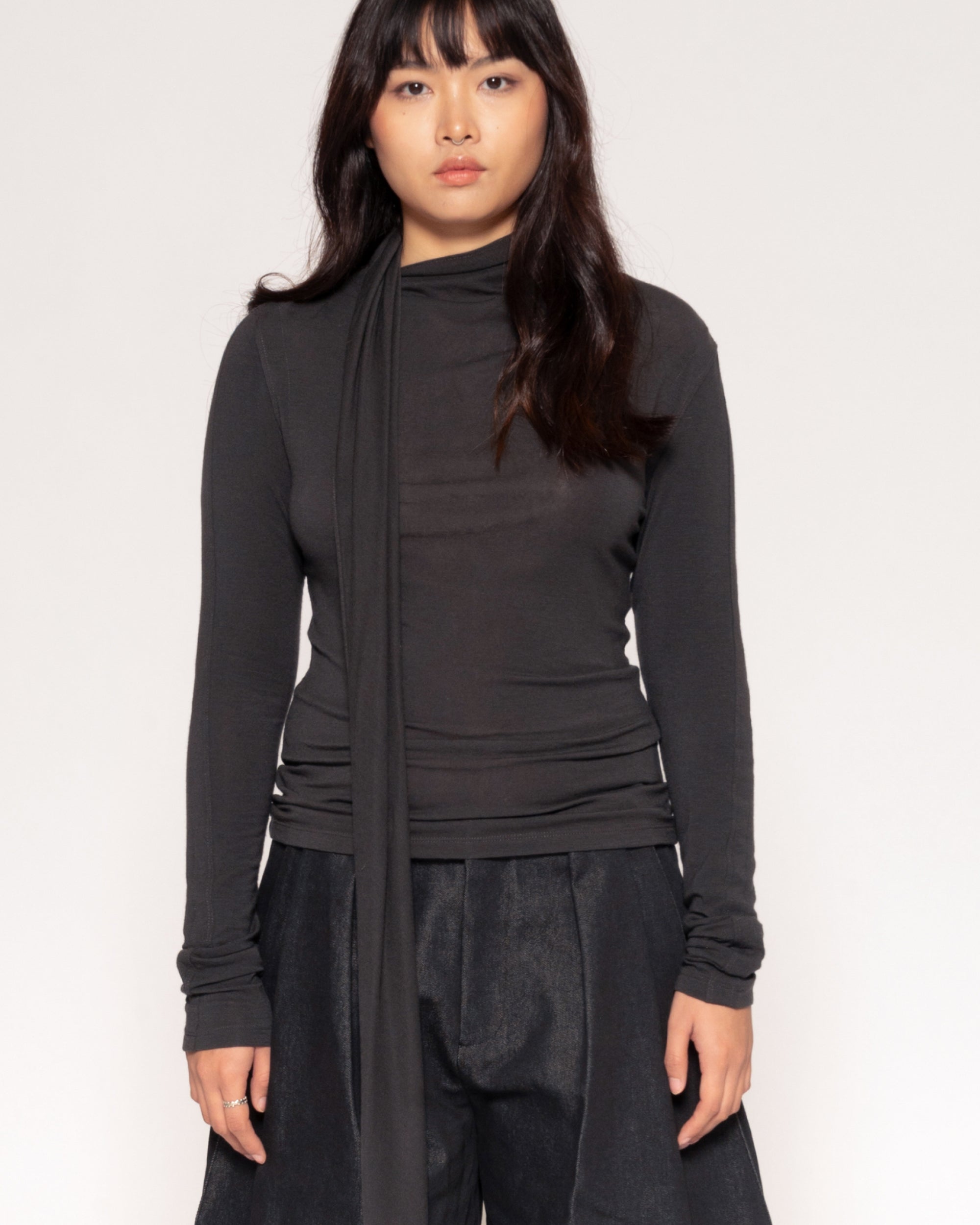 Strung Along Charcoal Long Sleeve