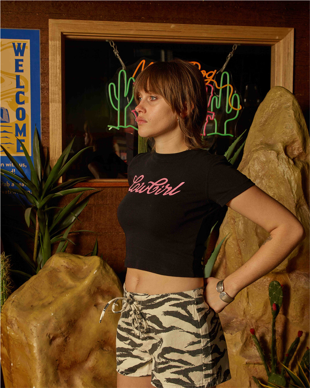 Cowgirl Baby Baby Tee #colour_black
