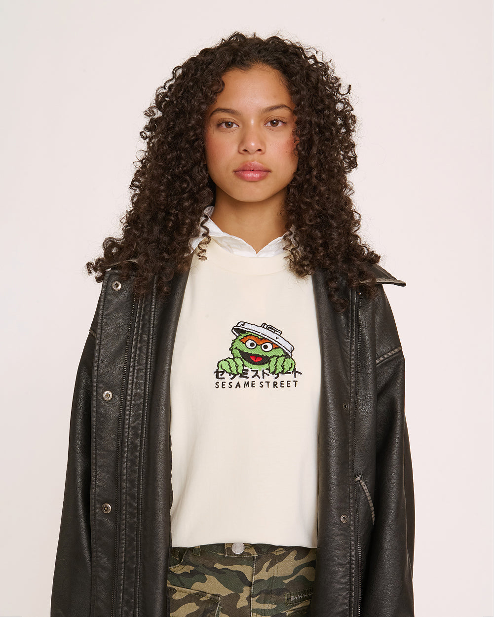 Oscar Tokyo Oversized Embroidered Tee