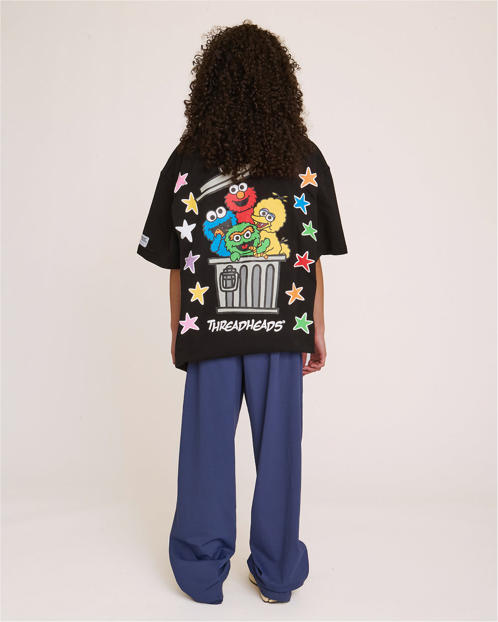 Tokyo Bin Party Black Oversized Tee