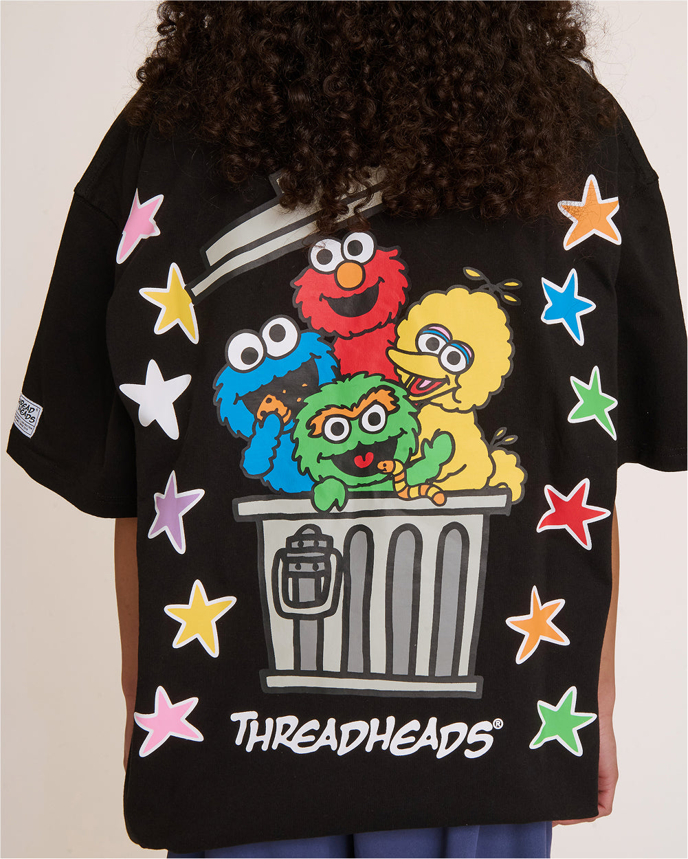 Tokyo Bin Party Black Oversized Tee