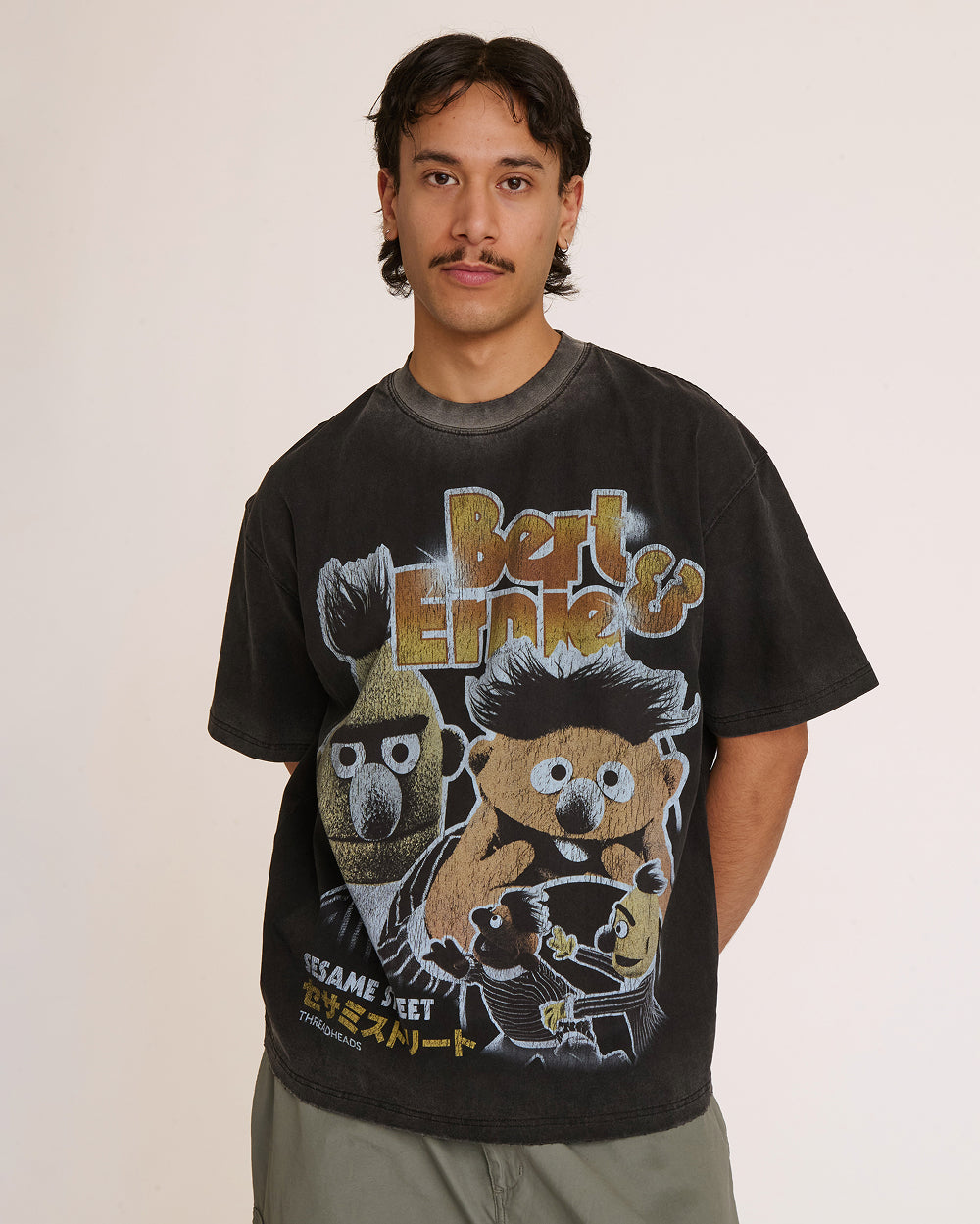 Bert and Ernie Street Patrol Wash Tee Australia Threadheads Online