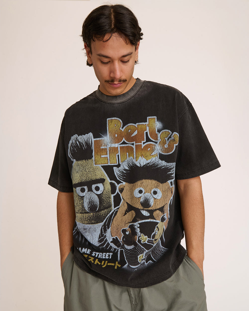 Bert and Ernie Street Patrol Wash Tee Australia Threadheads Online