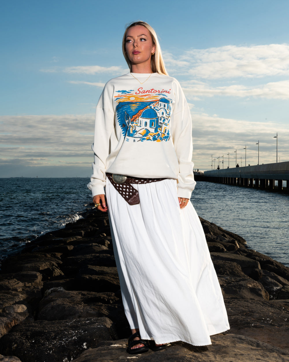 Santorini Sunset Sweatshirt Online Australia