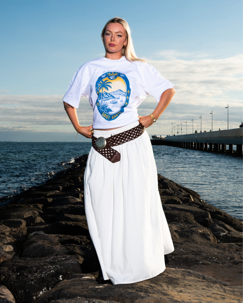 Saint Barts Scene Oversized Tee