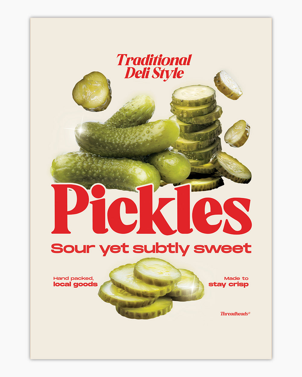 Sour Yet Sweet Pickles Art Print